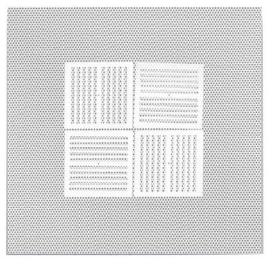 24x24 1010MAS T-Bar Perforated Face R6 Molded Fiberglass BACK Supply (TruAire)